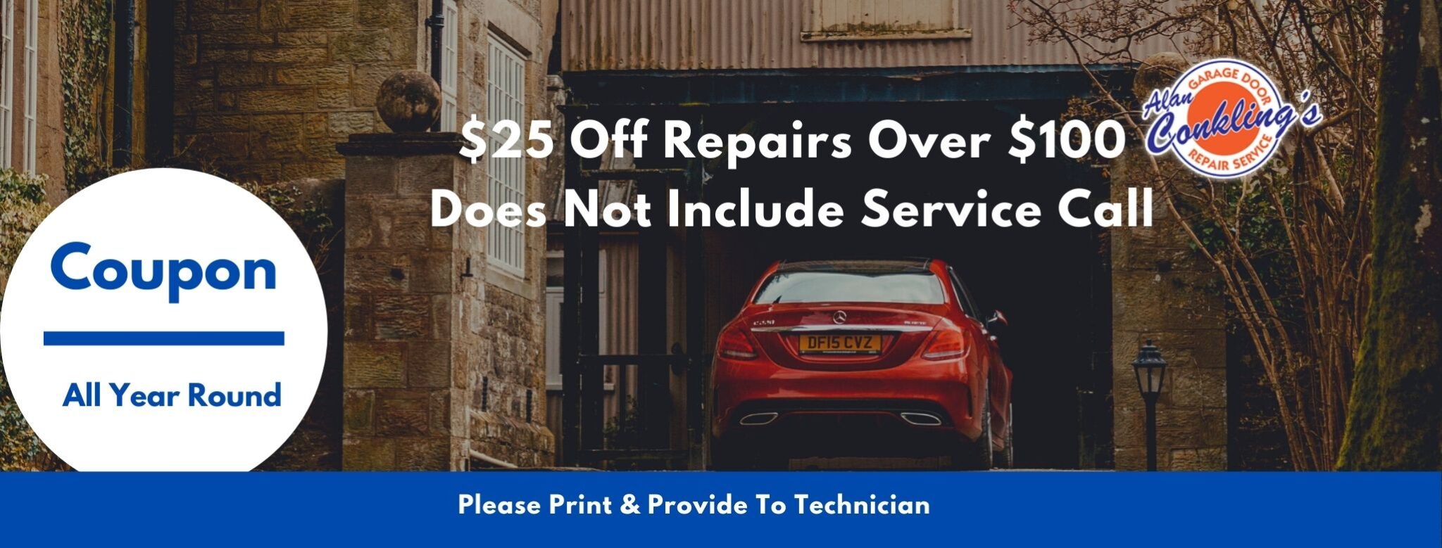 DISCOUNTS AND COUPONS FOR GARAGE DOOR REPAIRS, INSTALLATION, GARAGE